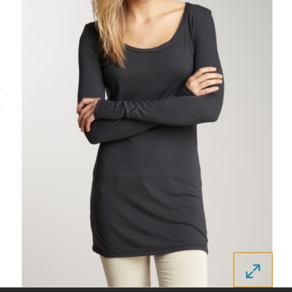 Splendid Slate Gray Long Sleeve Tunic NWOT